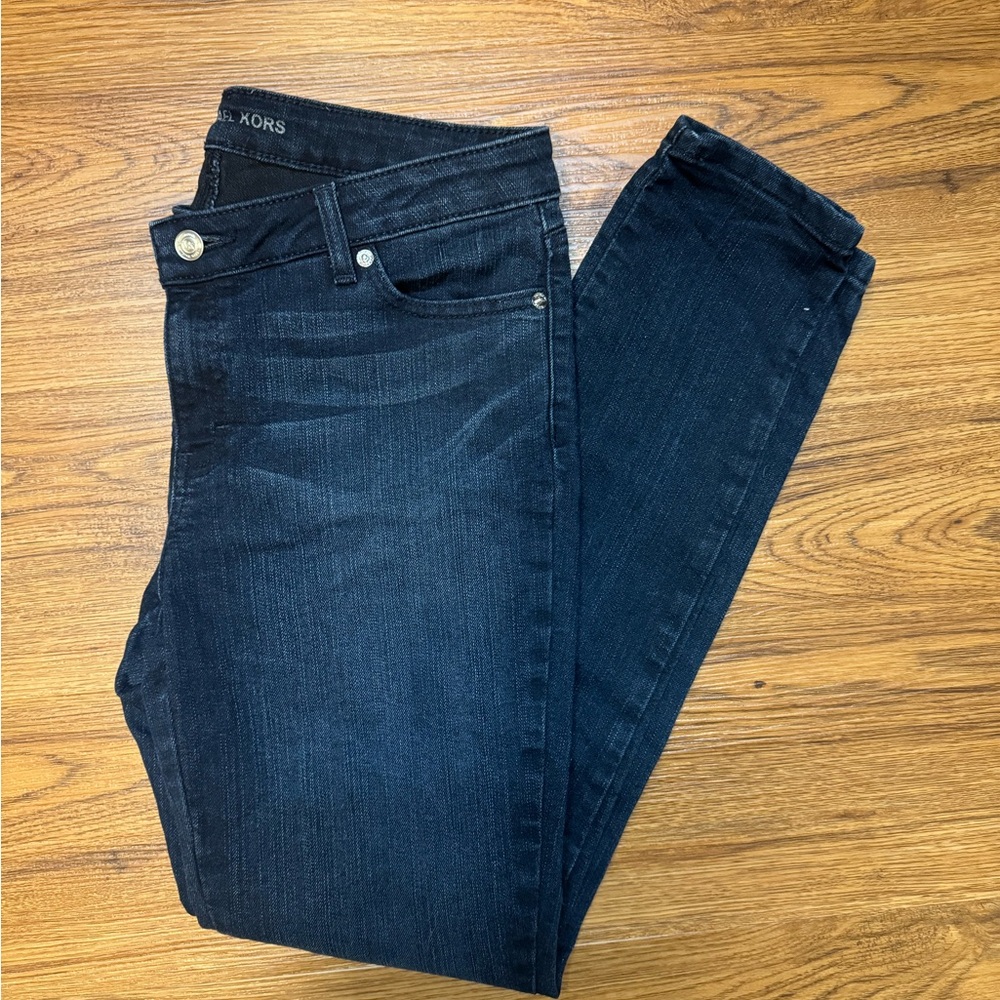Michael Kors Women's Dark Blue Skinny Jeans